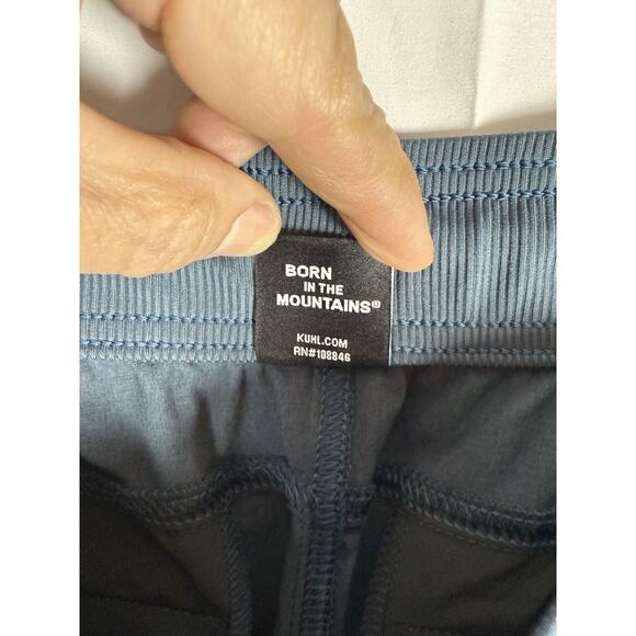 Men’s KUHL Performance Jogger Pants Blue L Reg Drawstring Hiking Travel - Picture 3 of 7